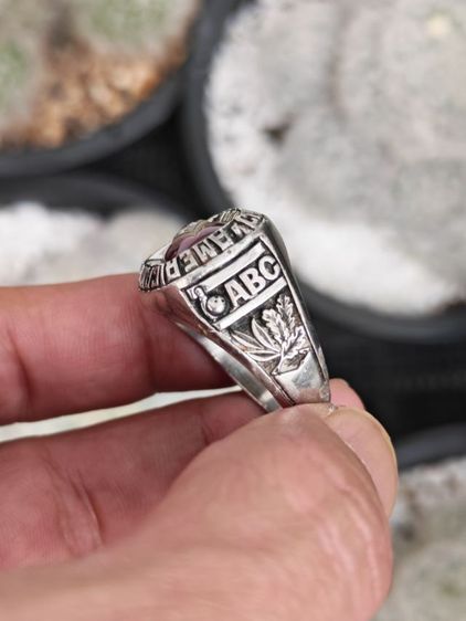 แหวนโบว์ลิ่งเงินแท้​ Made​ In​ USA หายากมาก แบ่งปันถูกที่สุดครับ รูปที่ 4