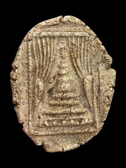 พระสมเด็จวัดระฆังทเจดีย์แหวกม่านไม่ตัดขอบเนื้อหาเก่าสวยเป็นธรรมชาติมีน้อยหายากน่าเก็บสะสม