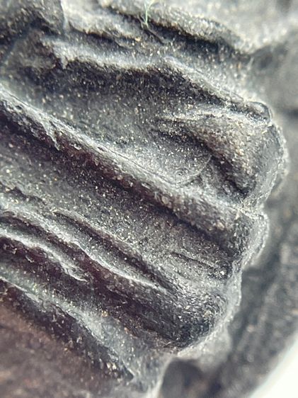 พระรอดยอดเสาธง ปกใบโพธิ์ เนื้อดำ สวยมีเสน่ห์ มีน้อยหายากน่าเก็บสะสม  รูปที่ 8