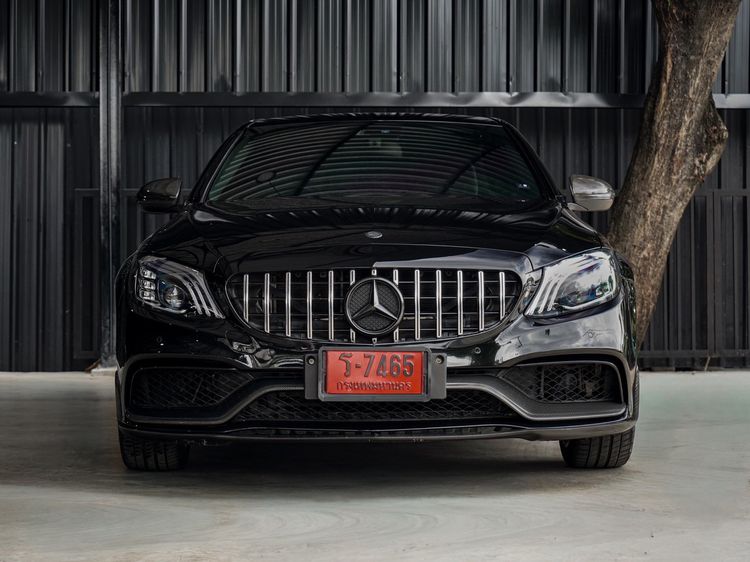Mercedes-Benz C-Class 2018 C350 Sedan ปลั๊กอินไฮบริด (PHEV) ไม่ติดแก๊ส เกียร์อัตโนมัติ ดำ รูปที่ 2