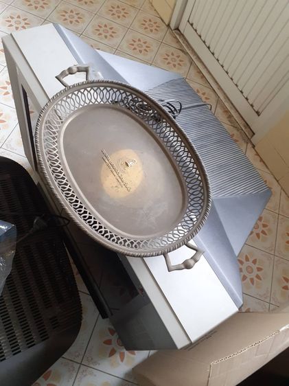 เครื่องทองเหลือง งามลายฉลุ งานข่างยุคเก่า เนื้อทองสวย หนาหนักแน่น แข็งแรง รูปที่ 5