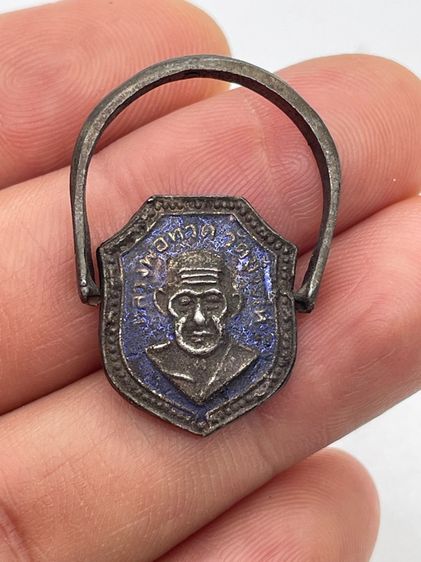 แหวนหน้าโลห์หลังยันต์ ๙ หลวงปู่ทวด เนื้อเงินลงยา  รูปที่ 14