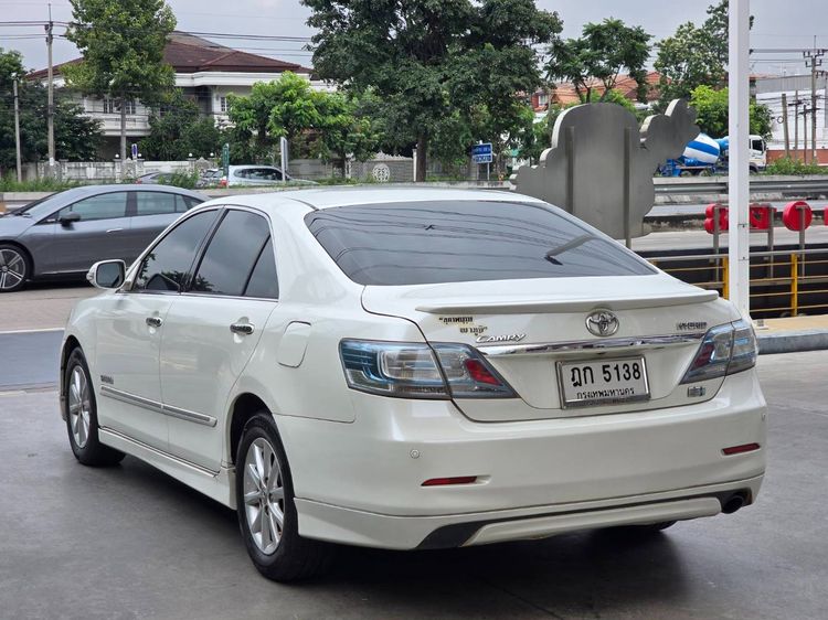 Toyota Camry 2009 2.4 Hybrid Sedan ไฮบริด ไม่ติดแก๊ส เกียร์อัตโนมัติ ขาว รูปที่ 4