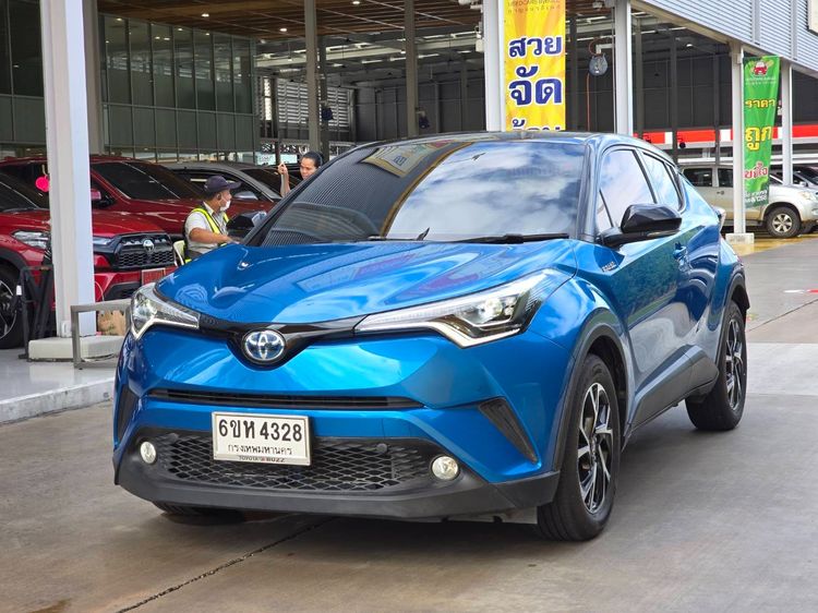 รถ Toyota C-HR 1.8 Hybrid Hi สี น้ำเงิน
