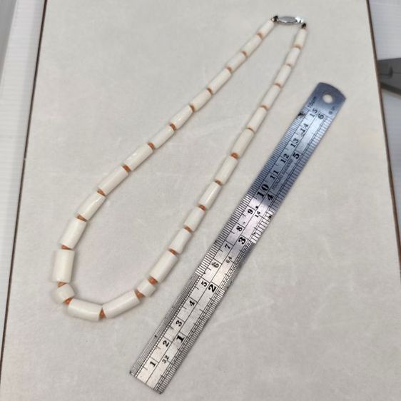 🔖สร้อยคอวัสดุธรรมชาติ ตะขอเงินแท้ ของจริงสวยมาก ตอกโค๊ตSilver  งานจากญี่ปุ่น รูปที่ 6