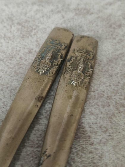 ช้อนทองเหลืองคู่ ช้างสามเศียร ทองเหลือง รูปที่ 9