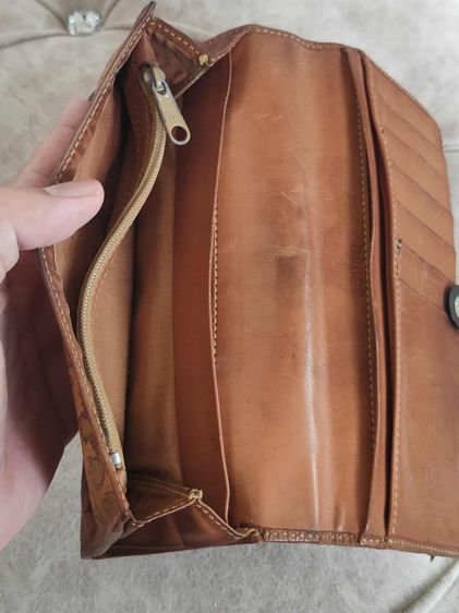 กระเป๋าสตางค์ ALVIERO MARTINI Made in Italy CLASSE  Holder World Map Leather หนังลายแผนที่  รูปที่ 10