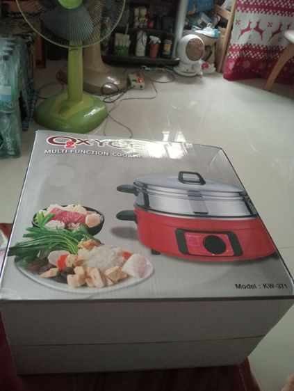 หม้อต้มนึ่งอุ่นไฟฟ้า พร้อมซึ้งนึ่ง  ยี่ห้อ OXYGEN  รูปที่ 4