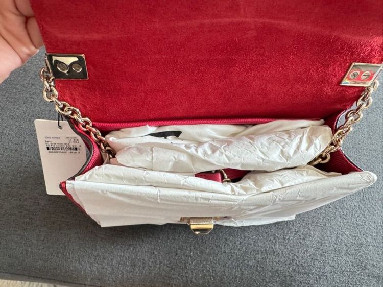  FURLA Mimi Mini – Red Leather Handbag รูปที่ 8