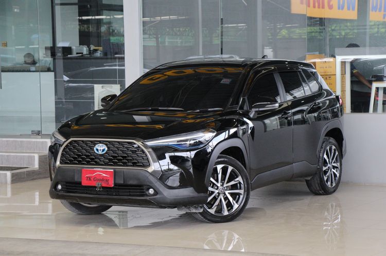 รถ Toyota Corolla Cross 1.8 Hybrid Premium สี ดำ