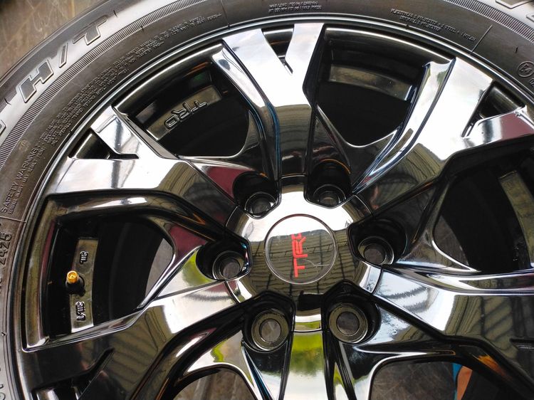 แม็กโตโยต้า ขอบ17 สีอบpowder coat พร้อมยางบริสโตน 255 70 17 ปี25 ใส่ revo vigo fortuner รูปที่ 5