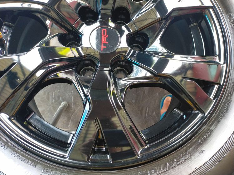 แม็กโตโยต้า ขอบ17 สีอบpowder coat พร้อมยางบริสโตน 255 70 17 ปี25 ใส่ revo vigo fortuner รูปที่ 6