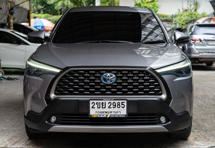 Toyota Corolla Cross 2022 1.8 Hybrid Premium Utility-car ไฮบริด ไม่ติดแก๊ส เกียร์อัตโนมัติ เทา