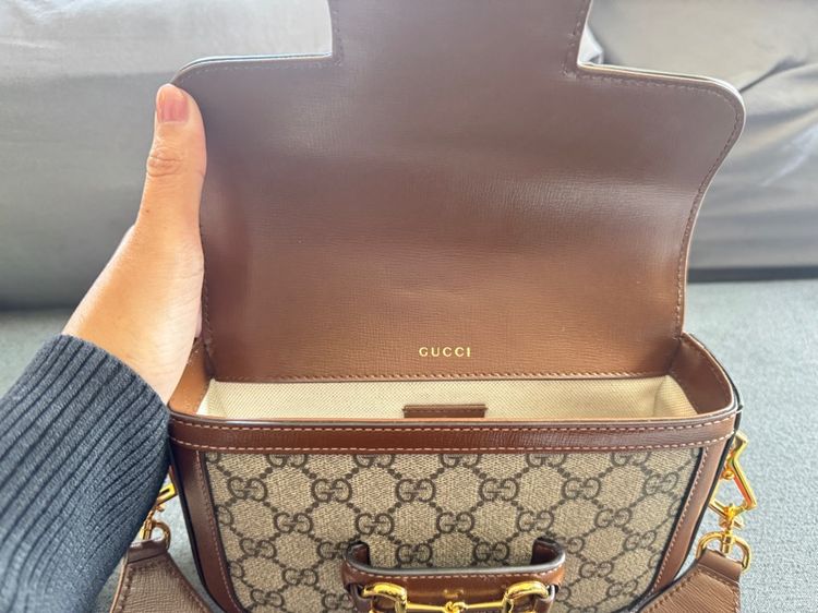 GUCCI Horsebit 1955 Mini Bag รูปที่ 8
