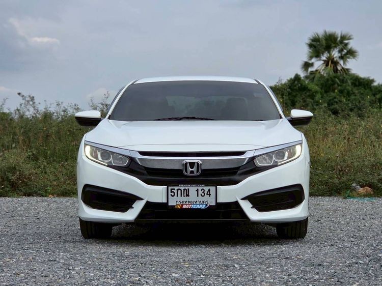 Honda Civic 2016 1.8 E i-VTEC Sedan เบนซิน ไม่ติดแก๊ส เกียร์อัตโนมัติ ขาว รูปที่ 2