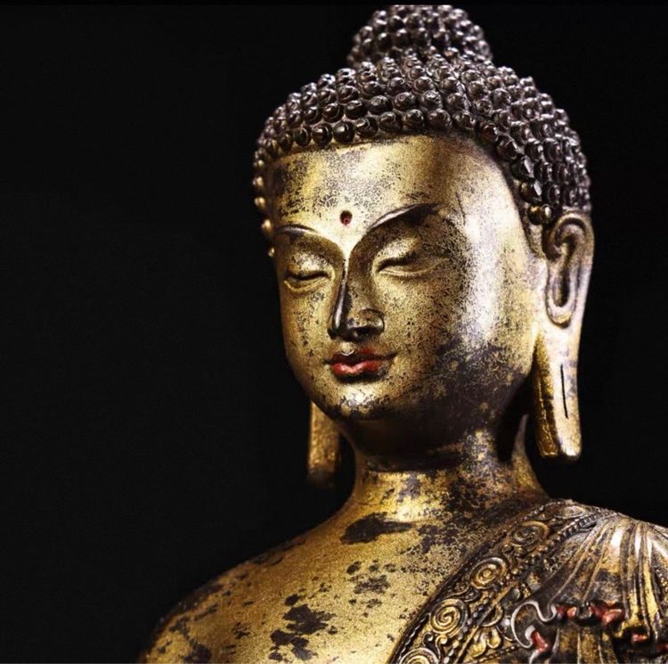 🕉️พระพุทธรูปศากยมุนีและยา (ปิดทอง)