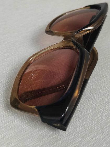 แว่นกันแดด CELINE PARIS Vintage Sunglasses HAND made in France เฟรมทรูโทนดำเหลือง  รูปที่ 10