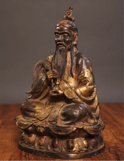 ☯️ เปิดบูชา เหล่าจือ (ทองเหลืองสำริดโบราณ )  รูปที่ 4