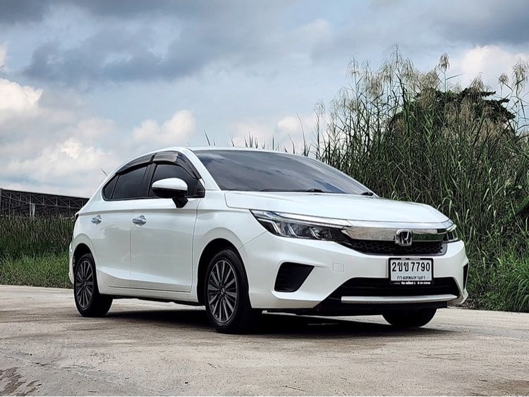 Honda City 2021 1.0 SV Sedan เบนซิน ไม่ติดแก๊ส เกียร์อัตโนมัติ ขาว รูปที่ 3