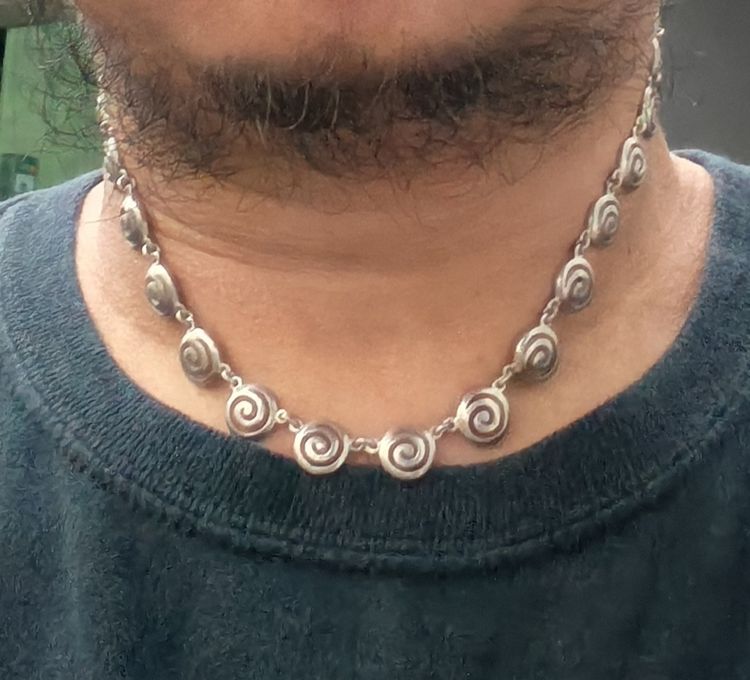 สร้อยคอเงินแท้ Greek Spiral Necklace Made In Greece งานเก่างานโบราณ สวยหายากมากๆ ราคาแบ่งปันครับ รูปที่ 7