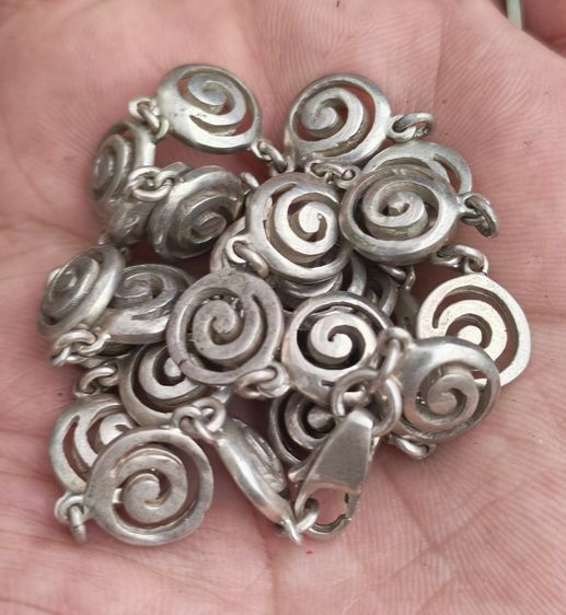สร้อยคอเงินแท้ Greek Spiral Necklace Made In Greece งานเก่างานโบราณ สวยหายากมากๆ ราคาแบ่งปันครับ รูปที่ 6