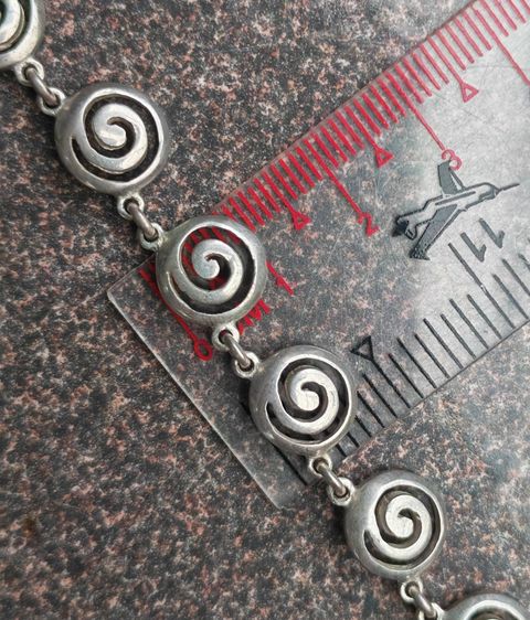 สร้อยคอเงินแท้ Greek Spiral Necklace Made In Greece งานเก่างานโบราณ สวยหายากมากๆ ราคาแบ่งปันครับ รูปที่ 10