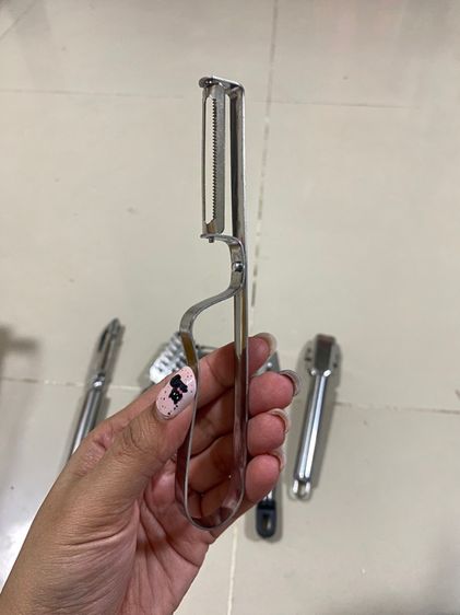 ชุดมีดปอก 6 ชิ้น ชุดเครื่องมือครัวด้ามจับผลไม้ มีดแกะ มีดซอยผักผลไม้ เครื่องใช้ในครัวเรือน  รูปที่ 7
