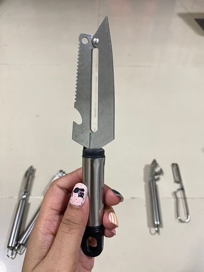 ชุดมีดปอก 6 ชิ้น ชุดเครื่องมือครัวด้ามจับผลไม้ มีดแกะ มีดซอยผักผลไม้ เครื่องใช้ในครัวเรือน  รูปที่ 5