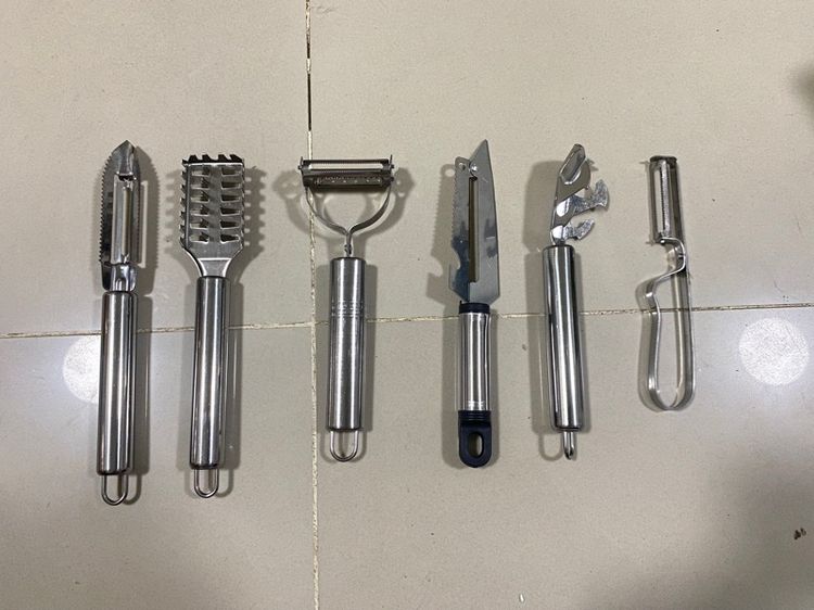 อุปกรณ์หั่น, สไลด์และปอกเปลือก ชุดมีดปอก 6 ชิ้น ชุดเครื่องมือครัวด้ามจับผลไม้ มีดแกะ มีดซอยผักผลไม้ เครื่องใช้ในครัวเรือน 