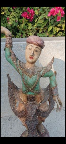 ไม้แกะสลัก รูปคนรำ 