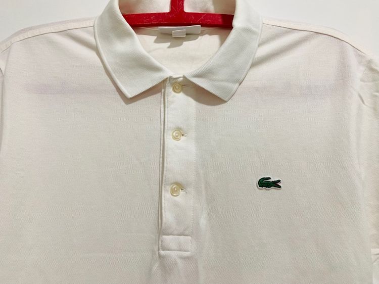 เสื้อโปโล LACOSTE slim fit แท้ 💯 size 3 ขนาด อก 19 ยาว 27 นิ้ว สภาพดีมาก ทรงสวย เนื้อผ้ายืดหนุ่นดีมาก หายากน่าสะสมครับ รูปที่ 3