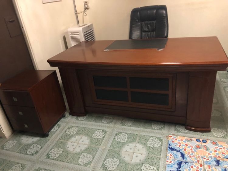 น้ำตาล ไม้ โต๊ะทำงาน โต้ะทำงาน