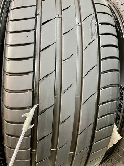 ล้อ SSW ขอบ 20” 6 รู 130 กว้าง 8.5 ET40 ใส่ MAJESTY HIACE หน้ายาว ยาง MARSHAL 245-45R20 ปี 25 ดอกยางสวยสวย ตุ่มหน้ายางยังเห็นอยู่ รูปที่ 13