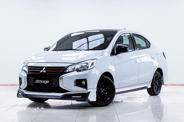 Mitsubishi Attrage 2021 1.2 GLX Sedan เบนซิน ไม่ติดแก๊ส เกียร์อัตโนมัติ ขาว