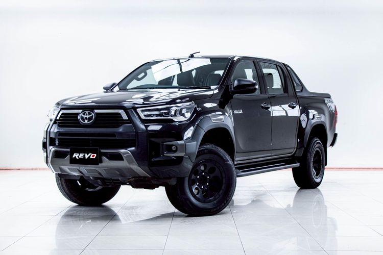 Toyota Hilux Revo 2020 Double Cab Prerunner 2x4 2.4 Rocco Pickup ดีเซล ไม่ติดแก๊ส เกียร์อัตโนมัติ ดำ