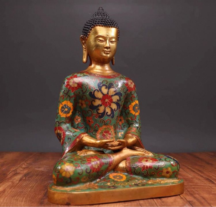 🕉️ พระพุทธรูปศากมุนี (ถมปัดอันงดงาม) 