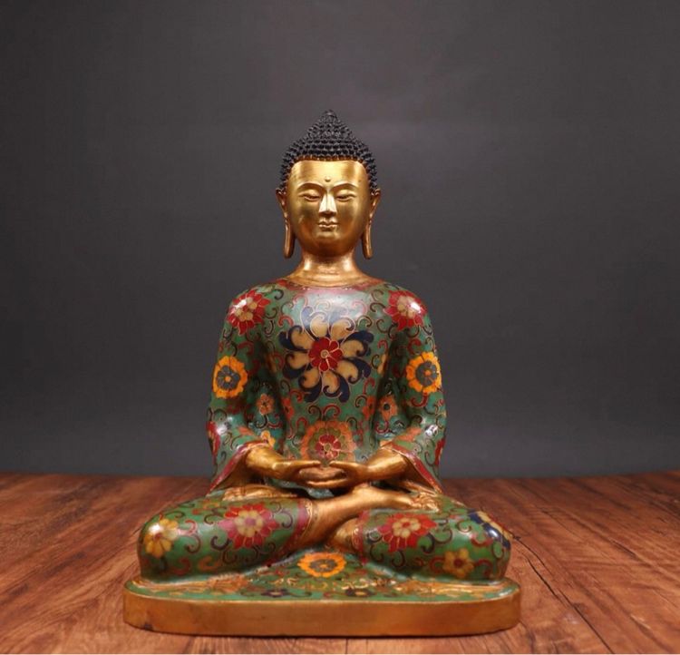 🕉️ พระพุทธรูปศากมุนี (ถมปัดอันงดงาม)  รูปที่ 3