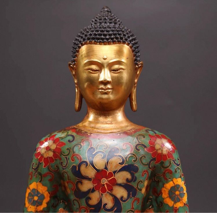 🕉️ พระพุทธรูปศากมุนี (ถมปัดอันงดงาม)  รูปที่ 4