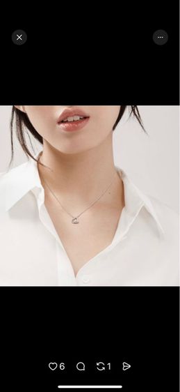 𝙏𝙞𝙛𝙛𝙖𝙣𝙮 𝙖𝙣𝙙 𝘾𝙤. Open heart necklace (11mm) รุ่นนี้ iconic ยาว 16 นิ้ว แท้ รูปที่ 8