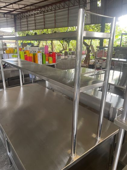 ตู้เตรียมอาหารสแตนเลสแท้เกรด 304 งานหนาแข็งแรงพร้อมใช้งาน รูปที่ 3