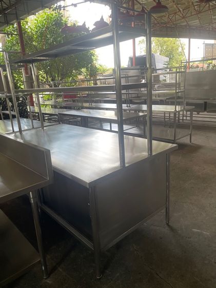 ตู้เตรียมอาหารสแตนเลสแท้เกรด 304 งานหนาแข็งแรงพร้อมใช้งาน รูปที่ 5