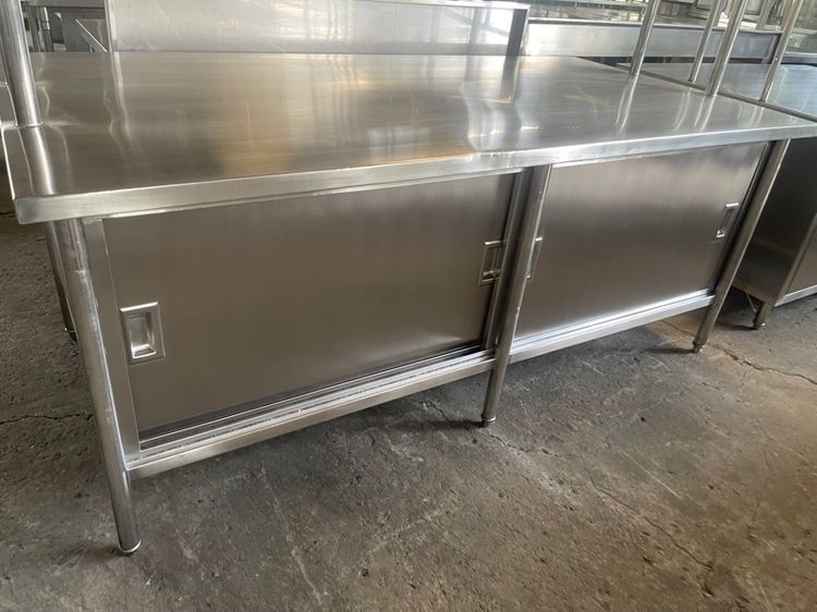 ตู้เตรียมอาหารสแตนเลสแท้เกรด 304 งานหนาแข็งแรงพร้อมใช้งาน รูปที่ 10