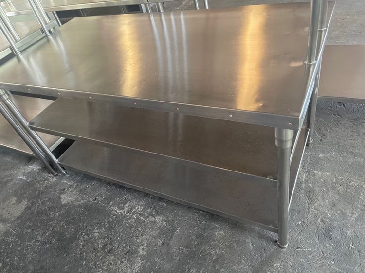 โต๊ะเตรียมอาหารสแตนเลสแท้เกรด 304 รูปที่ 5