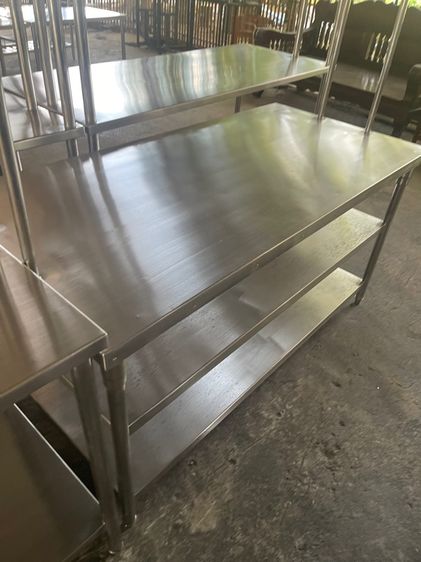 โต๊ะเตรียมอาหารสแตนเลสแท้เกรด 304 รูปที่ 4