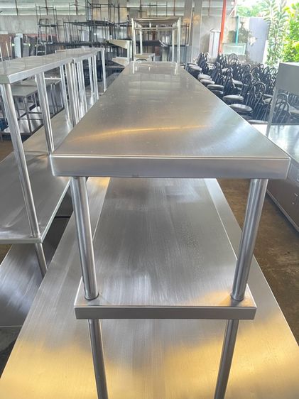 โต๊ะเตรียมอาหารสแตนเลสแท้เกรด 304 งานหนาแข็งแรง รูปที่ 6