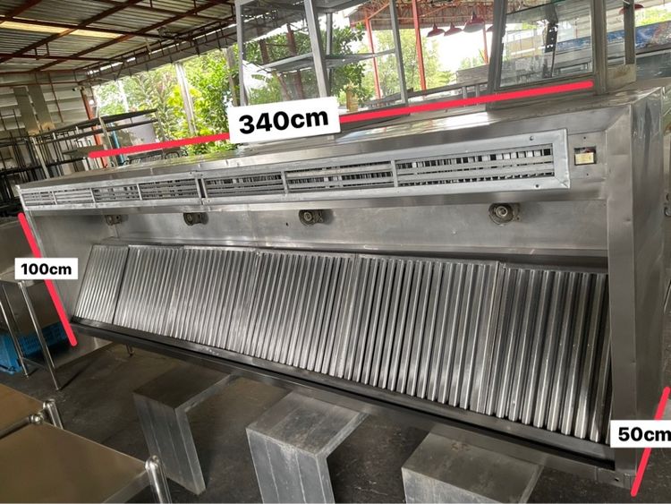 ฮูตดูดควันสแตนเลสแท้เกรด304