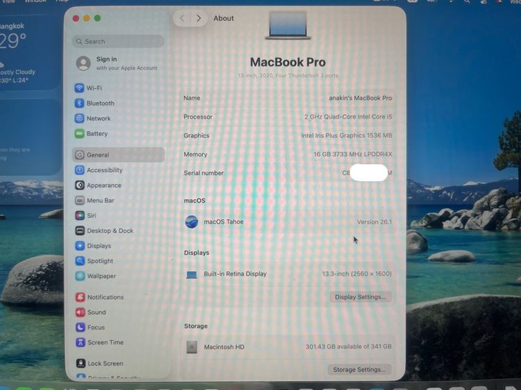 MacBook Pro 13inch 2020 storage 1TB รูปที่ 3