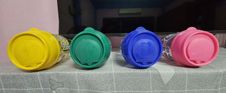 แก้วน้ำโดเรม่อนแบบใสของสะสมKFC