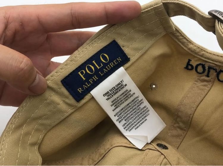 หมวก Polo Ralph Lauren Baseball Cap สี Nubuck น้ำตาลอ่อนโทนอบอุ่น Free Size สายปรับได้  รูปที่ 6