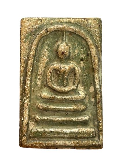 พระสมเด็จวัดระฆังพิมพ์ใหญ่ สังฆาฏิ หลัง เขียน ขรัวโต 2404 เนื้อเก่าสวยเป็นธรรมชาติ